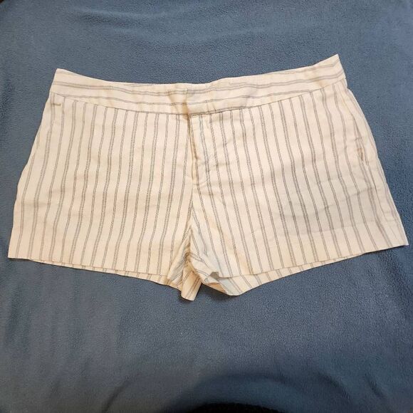Joie white and Grey shorts Women's Size 12 - Picture 1 of 7
